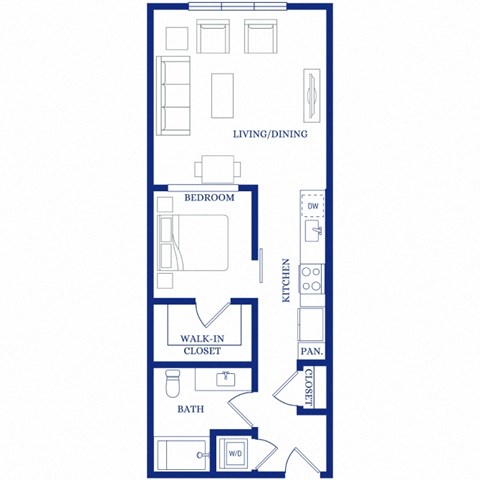 a floor plan of a small house with a loft